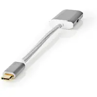 Nedis Guld Cctb64680al02 Usb-c Til Hdmi-adapterkabel Usb 3.2 Gen 1 4k Pd Belagt Flettet 0.2 M 60hz