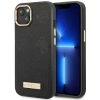 GUESS GUHMP13MSAPSTK iPhone 13 6,1" sort/sort hardcase Peony Logo Plate MagSafe