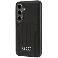 Audi syntetisk læder MagSafe S24 S921 sort/sort hardcase AU-TPUPCMS24-Q5/D1-BK
