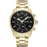 Police Herreur PEWJK2227106 Classic Sort/Stål Ø45 mm