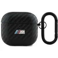 BMW BMA4CMPUCA AirPods 4 cover sort/sort PU Carbon M Collection