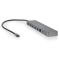 Nedis Guld Ccbw64260at02 10-i-1 Multiport Usb-adapter Usb 3.2 Gen 1 Usb-c M-micro Sd/rj45 H/sd/2x Hdmi/2x Usb-c/3x Usb-a Guldbelagt 0.4 M