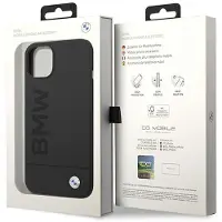 BMW iPhone 14 Plus Silikone Hårdt Etui MagSafe Sort