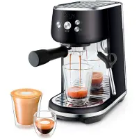 Sage SES450BTR4EEU1 the Bambino - Kaffemaskine med mælkeskummer - 9 bar - sort trøffel