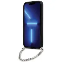 Karl Lagerfeld KLHCP14LSACKLHPK iPhone 14 Pro 6.1" sort/sort hardcase Saffiano Monogram Chain