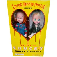 Mezco Toys Chucky Og Tiffany Living Dead Dolls-sættet 25 Cm