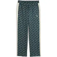 Puma T7 All-Over Print Relaxed Track Pants Men, Men, Green Terrain, L