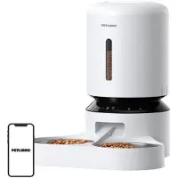 Petlibro Granary foderautomat med dobbeltskål, WiFi, 5L (hvid)