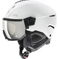 Uvex Instinct Visor, skihjelm med visir, hvid