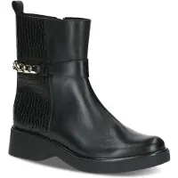 Caprice Bootie, black, made of Leather with Block heel, Size 39