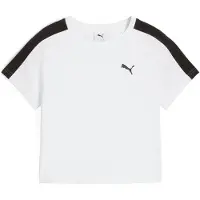 Puma T7 Baby Tee Women, Clothing, White, S