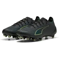 Puma ULTRA 6 ULTIMATE FG Football Boots Unisex, Shoes, Black/Fizzy Light/Green Terrain, 41
