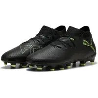Puma FUTURE 8 PRO FG/AG Football Boots Youth, Shoes, Black/Fizzy Light/Green Terrain, 38