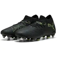 Puma FUTURE 8 MATCH MxSG Football Boots Unisex, Shoes, Black/Fizzy Light/Green Terrain, 39