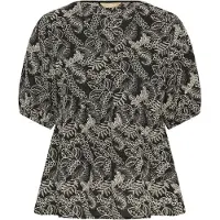 Culture Bluse beige / sort