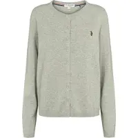 U.S. POLO ASSN. Cardigan 'UWKimmi' grå-meleret