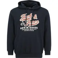 Jack & Jones Plus Size Logo Hættetrøje