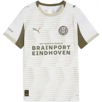 Puma PSV Eindhoven 25/26 Third Jersey Youth, Clothing, White/Desert Dust, 13-14Y