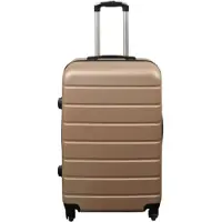 Borg Living Kuffert - Hardcase kuffert - Str. Medium - Guld - Praktisk rejsekuffert