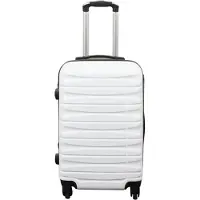 Borg Living Kabinekuffert - Hardcase - Hvid håndbagage kuffert tilbud