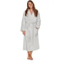 Nordstrand Morgenkåbe - Str. S/M - 100% bomuld - Badekåbe - Lysegrå -