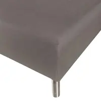Nordstrand Faconlagen 90x200 cm - 100% blødt bomulds lagen - Antracit gråt boxlagen til madras by