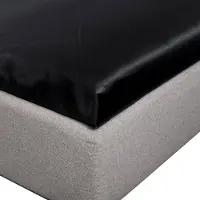 ByBorg Silkelagen - Kuvertlagen 180x200x8 cm - Sort - 100% morbærsilke - By Borg