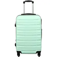 Borg Living Kabinekuffert - Hardcase letvægt kuffert - Pastel grøn håndbagage kuffert tilbud