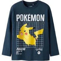 TWO SOON Shirts 'Pokémon' cyanblå / gul / rosé / sort