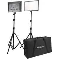 Nanlite LumiPad 25 LED 2 Light kit with stand and bag