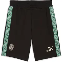 Puma AC Milan KING Sweat Shorts Men, Sport, Black/Alpine Snow, XXL