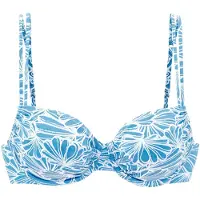 Venice beach Bikinioverdel himmelblå / hvid