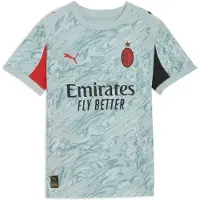 Puma AC Milan 25/26 Goalkeeper Jersey Youth, Clothing, Modern Mint/Red, 7-8Y