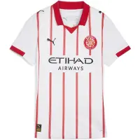 Puma Girona FC 25/26 Home Jersey Women, Clothing, White/Red, L