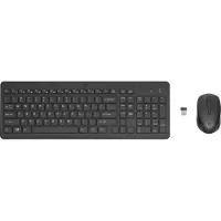 HP 330 - Sæt med mus og tastatur - trådløs - 2.4 GHz - Fransk - sort