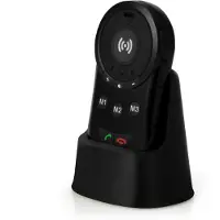 Fysic SOS-panikknap med GPS-tracker til seniorer - Sort