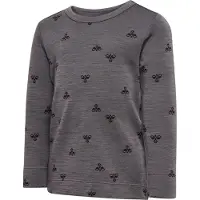 Hummel Bluse - HmlMini - Uld - Charcoal Grey - - 1 år (80) - Bluse