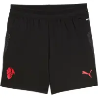 Puma Milan Træningsshorts - Sort/Rød Børn, størrelse 152 cm