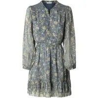 Pepe Jeans Pepe Jeanstil kvinder. PL9537690 Londyn-kjole blå (XS), Casual, Polyester, Lange ærmer