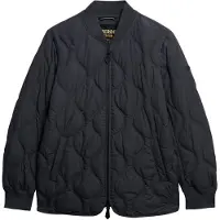 Superdry Superdrytil kvinder. W5011931A Jakke kort quiltet foring grå (XL), Casual, Polyester