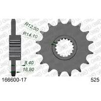 Afam 166600 Forreste Tandhjul