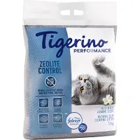 Tigerino Performance Zeolite Control kattegrus - Febreze White Jasmine - 12 kg