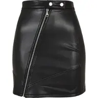 Urban Classics Synthetic Leather Biker Kort Nederdel