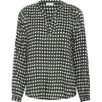 Kaffe Bluse 'KA Sary Tilly' natblå / grøn / hvid