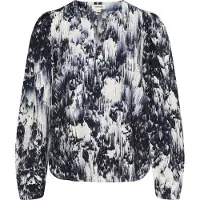 Soaked in luxury Bluse 'Jazzlyn' blå / navy / hvid