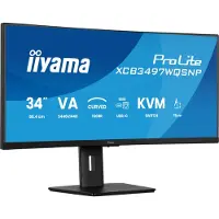 Iiyama 34" ProLite XCB3497WQSNP-B1 - 3440x1440 (UWQHD) - 120Hz - VA - 95W USB-C - KVM switch
