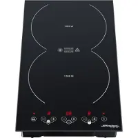 Steba IK 200 - Induktions kogeplade - 2 plader - bredde: 29 cm - dybde: 51 cm - sort