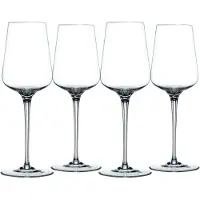 Nachtmann Vinova Collection White Win Glass Set p? 4 lange stamvinbriller Tulipanformet kop lavet af klart krystalglas 12,8-ooter opvaskemaskine