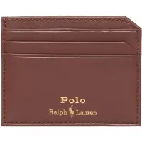Ralph Lauren Polo Ralph Laurentil mænd. 405963230002 Blødt brunt læderkortholder (OSFA), Casual