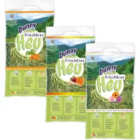 BunnyNature Bunny FreshGrass hø-sæt gulerod, vital, blomster - 3 x 500 g